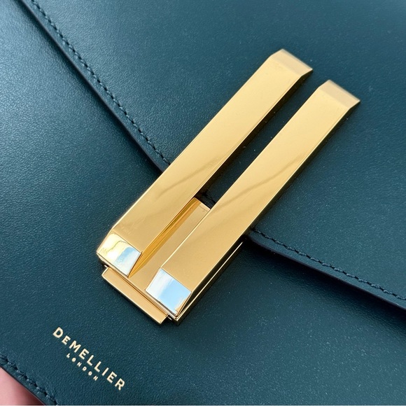 DeMellier AUTHENTIC! MEDIUM SIZE, NOT SMALL! Forest Green Crossbody/Shoulder Bag - Picture 5 of 16